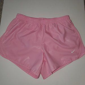 NIKE DRI FIT YOUTH GIRLS RUNNING SHORT Sz L Pink